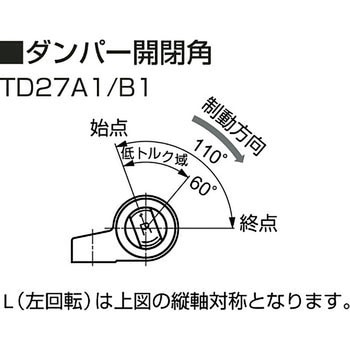 ダンパーヒンジ TD27A1 LAMP(スガツネ)
