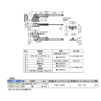 NSDX-10RK ソフトダウンステー NSDX-10RK右用 1本 スガツネ(LAMP