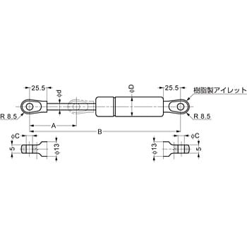 LOM-2158LZ リフトオーマットシリーズ 標準在庫品 1本 スガツネ(LAMP