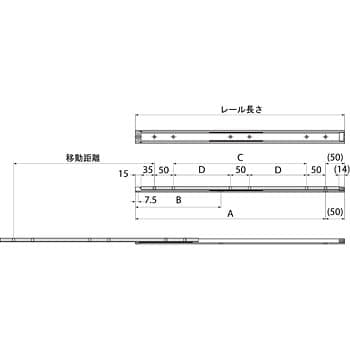 ステンレス鋼製 スライドレール CBL-ST52