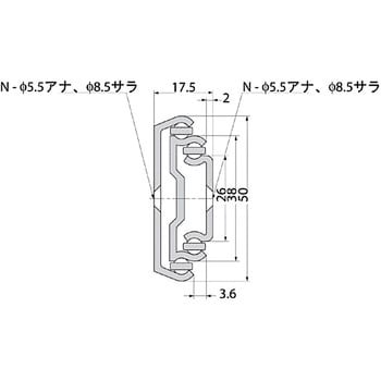 CBL-RA41-300 スライドレール CBL-RA41 1本 スガツネ(LAMP) 【通販