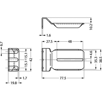 レール取付ブラケット 5517 LAMP(スガツネ工業)