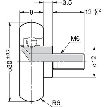 非磁性体ステンレスベアリングMSUS309/S3.5 LAMP(スガツネ)