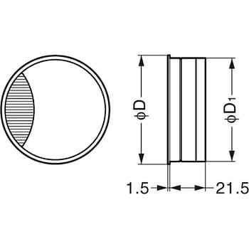 配線孔キャップ ALU25型 スガツネ(LAMP)
