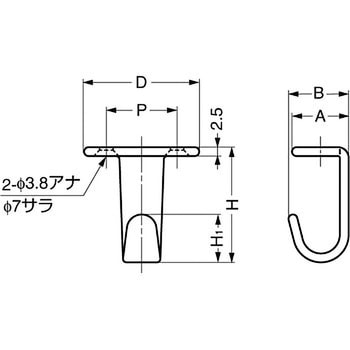 ステンレス鋼製 フック LAMP(スガツネ)