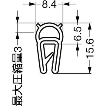 スチールワイヤー入りゴムパッキン 209-0205 LAMP(スガツネ)
