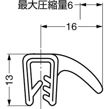 スチールワイヤー入りゴムパッキン 209-0203 - LAMP(スガツネ工業)