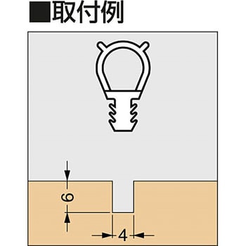 209-0704 1m ゴムパッキン 1本 スガツネ(LAMP) 【通販サイトMonotaRO】