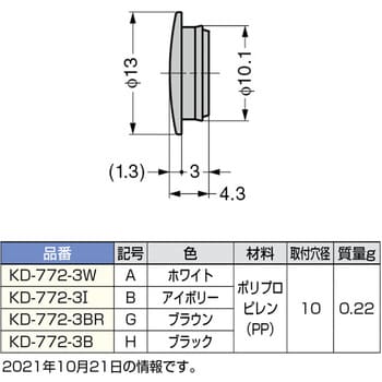 KD-772-3I 多目的穴埋めキャップ KD-772-3型 1個 スガツネ(LAMP 