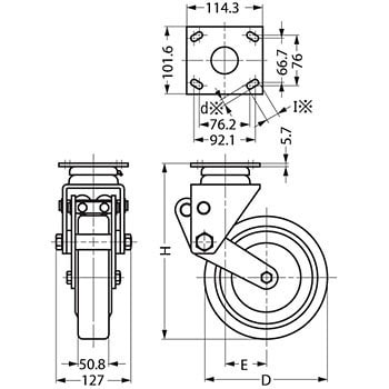 重量用ダンピングキャスター SL400シリーズ