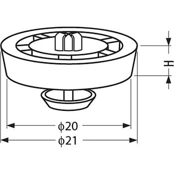 脚端(Bタイプ) FF型 LAMP(スガツネ工業)