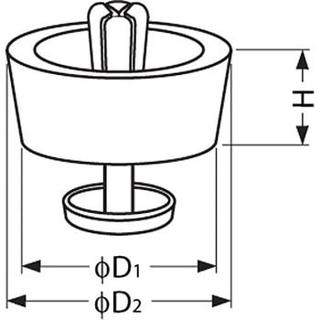 脚端(ミニタイプ) FF型 LAMP(スガツネ)