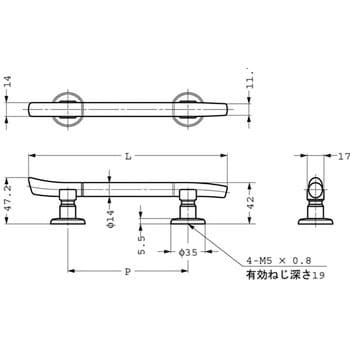 TMH-96 ランプ印 たまづさ ハンドル TMH型 1個 スガツネ(LAMP) 【通販