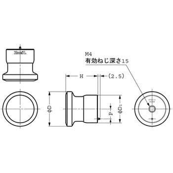 ZL-1906-20 Zwei L ステンレス鋼(SUS316)製 つまみ ZL-1906型 1個