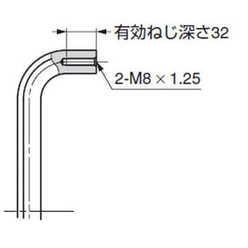 ZL-1501-OS-320 Zwei L ステンレス鋼(SUS316)製ドアハンドルZL-1501型