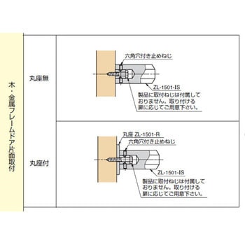 Zwei L ステンレス鋼(SUS316)製ドアハンドルZL-1501型 LAMP(スガツネ)