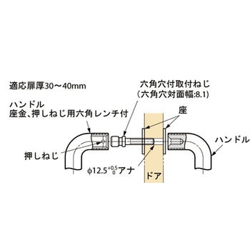 d line ドアハンドル(14-4632型・14-4634型)セット品 LAMP(スガツネ)