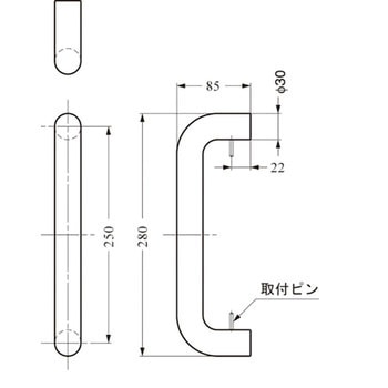 HEWI ドアハンドル 550-250LT型 LAMP(スガツネ)