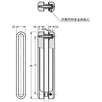 ZL-1505-IS-320 Zwei L ステンレス鋼(SUS316)製 ドアノブ ZL-1505型 1