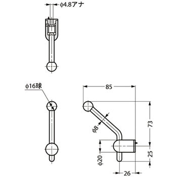 HEWI 帽子掛 477-90-070型 LAMP(スガツネ)