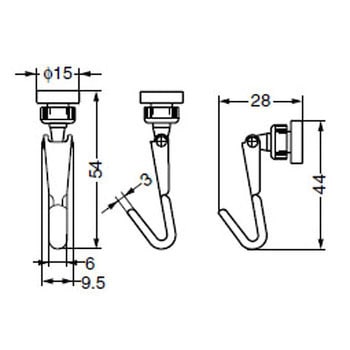 固定フックAB LAMP(スガツネ)