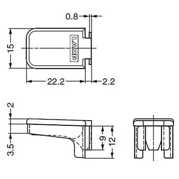 ランプ印 ステンレス鋼製棚受 SPW-20型 LAMP(スガツネ)