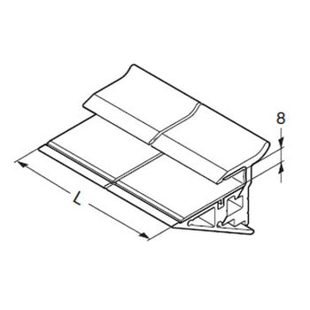 ランプ印 棚受取付用金具ガラス棚板用 LAMP(スガツネ)