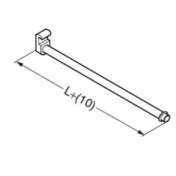 FLUQS ベースパネル250/750/25/ONE 掘込兼用フック LAMP(スガツネ)