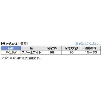 ランプ印 プッシュラッチ PKL07 ラッチ本体 LAMP(スガツネ)