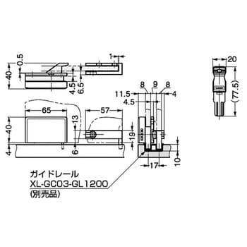 XL-GC03-CR-D ランプ印 引戸錠 XL-GC03型 1個 スガツネ(LAMP) 【通販