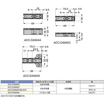 DSN9000、DSB9000専用取付補助プレート ACC-DAM型 LAMP(スガツネ)