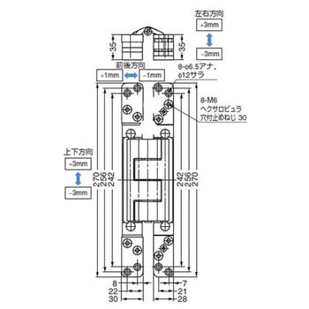 BaSys 三次元調整機能付隠し丁番 LAMP(スガツネ)