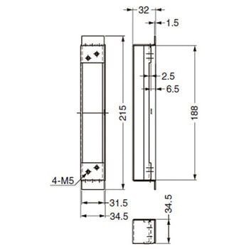 BaSys DXE100用板金取付座 LAMP(スガツネ工業)