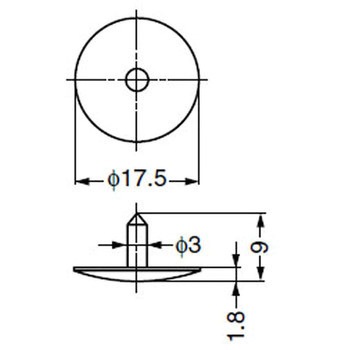 ランプ印 垂直収納扉金物 ALT-2V-5 LAMP(スガツネ工業)