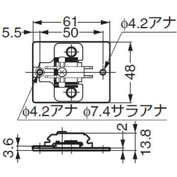 ALT-MP 垂直収納扉金物 ALT-2V-220 1個 スガツネ(LAMP) 【通販サイト