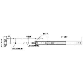 3618-600 スライドレール 3618 1セット スガツネ(LAMP) 【通販サイト