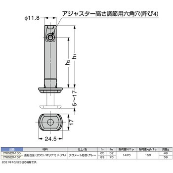 ITALIANA アジャスター IT6520型 LAMP(スガツネ)