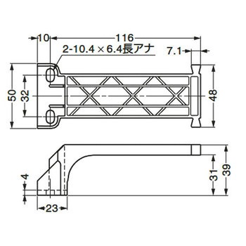引き戸用エアダンパー S-20220 受座 LAMP(スガツネ)