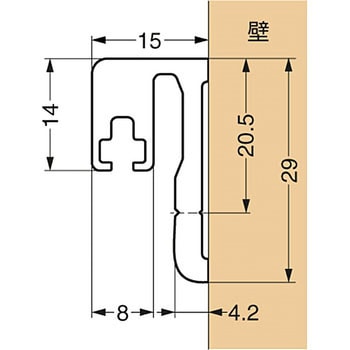 P&S アルミプロファイル 8880型 LAMP(スガツネ工業)