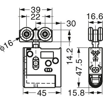 FD30-HHP ランプ印 引戸 FD30-H 部品セット 1個 スガツネ(LAMP) 【通販