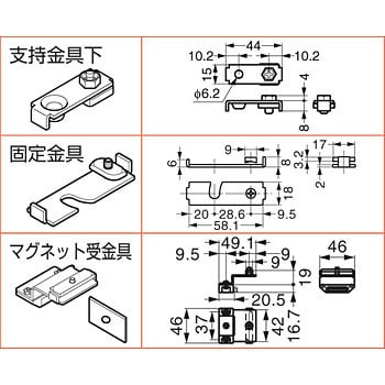 ランプ印 上吊式折戸 FD30-F 部品セット