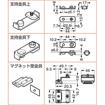 ランプ印 ピポット式折戸 FD30-F 部品セット