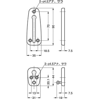 ランプ印 ステンレス ドアチェーン CS型 LAMP(スガツネ)