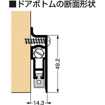 412CRL-32 PEMKO ドアボトム 1個 スガツネ(LAMP) 【通販サイトMonotaRO】