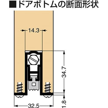 411ARL-32 PEMKO ドアボトム 1個 スガツネ(LAMP) 【通販サイトMonotaRO】