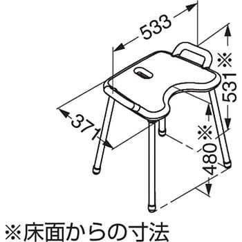 802-51-30092 HEWI スツール 802-51型 1個 スガツネ(LAMP) 【通販