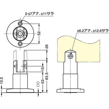 SA-71 ステンレスアジャスター スガツネ(LAMP) 1個 SA-71 - 【通販