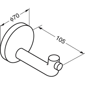 HEWI 戸当り 477-90-035型 LAMP(スガツネ)