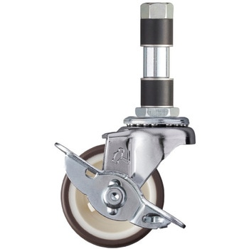 415EX・自在車ストッパー付(ナイロンホイール・ウレタン車) ハンマーキャスター