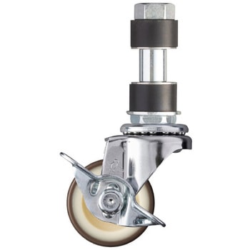 415EX・自在車ストッパー付(ナイロンホイール・ウレタン車) ハンマーキャスター